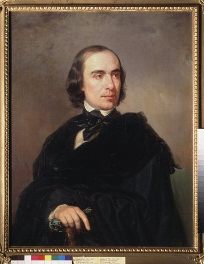 Portrait of Historian Timofei Granovski by Petr Zakharovich Zakharov Chechenets