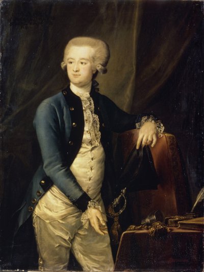 Portrait of Baron Pyotr Fyodorovich Maltitz 1753-1826, 1785 by Petro Semyonovich Drozhdin