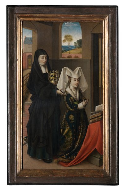 Isabella of Portugal and St. Elizabeth, c.1457-60 by Petrus Christus