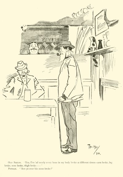 Cartoon by Phil May, from the 1890s by Phil May