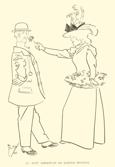 Cartoon by Phil May, from the 1890s by Phil May