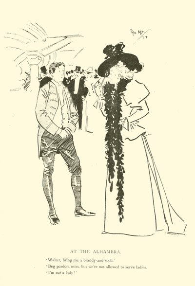 Cartoon by Phil May, from the 1890s by Phil May
