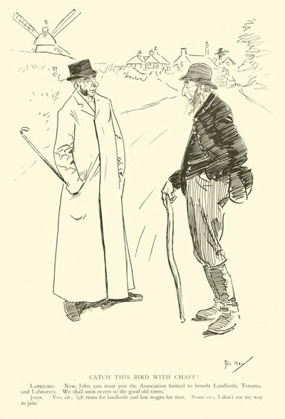 Cartoon by Phil May, from the 1890s by Phil May