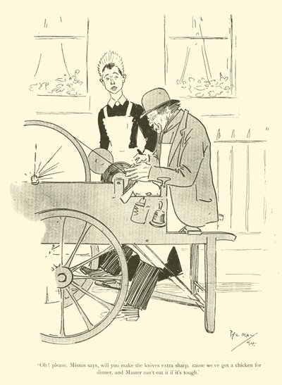 Cartoon by Phil May, from the 1890s by Phil May