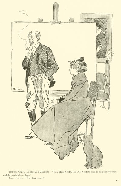 Cartoon by Phil May, from the 1890s by Phil May