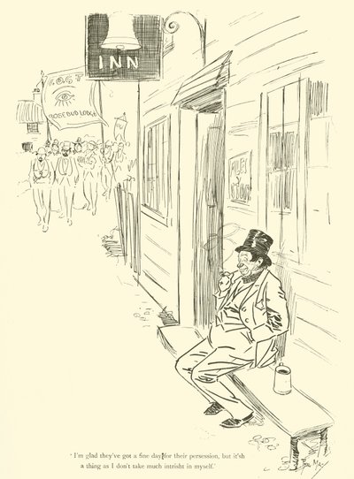 Cartoon by Phil May, from the 1890s by Phil May