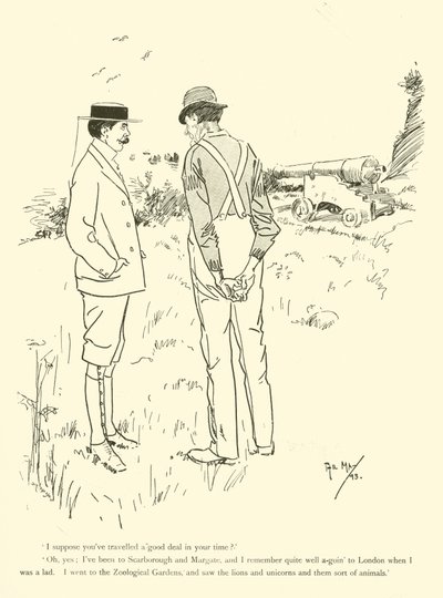 Cartoon by Phil May, from the 1890s by Phil May