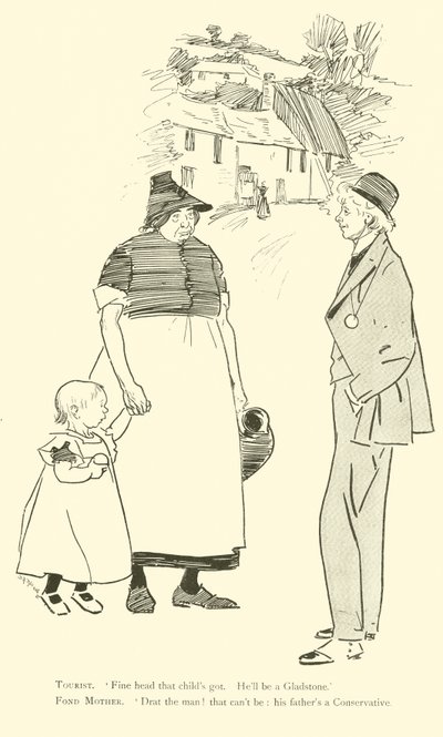 Cartoon by Phil May, from the 1890s by Phil May