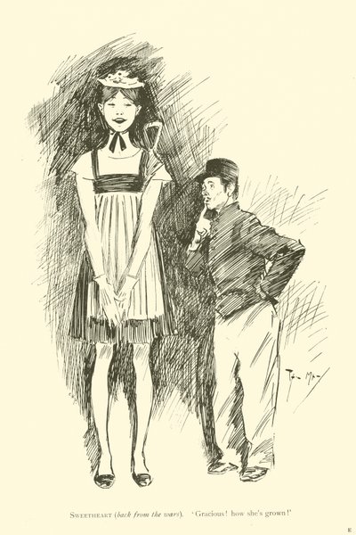Cartoon by Phil May, from the 1890s by Phil May