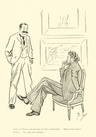 Cartoon by Phil May, from the 1890s by Phil May
