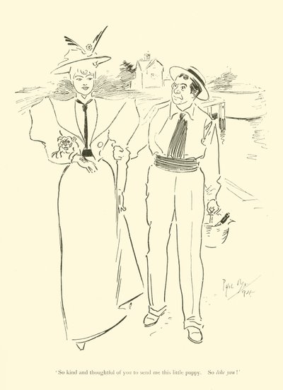 Cartoon by Phil May, from the 1890s by Phil May