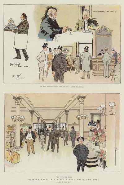 Western Ways, in a Fifth Avenue Hotel, New York by Phil May