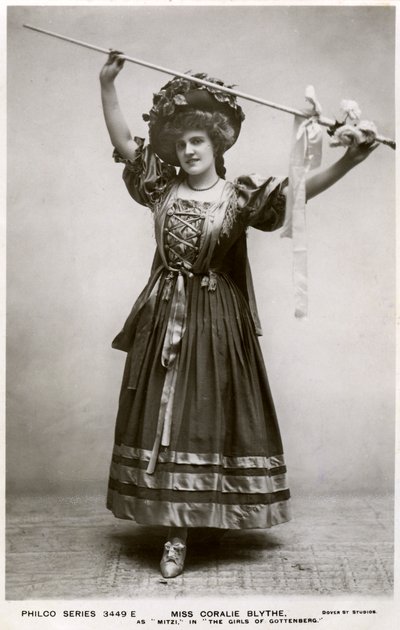 Miss Coralie Blythe as Mitzi, c1908 by Philco Publishing Company