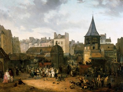 A Celebration for the Birth of the French Heir Apparent by Philibert Louis Debucourt