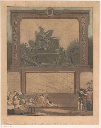 Allegory of the French Constitution of 1791 by Philibert Louis Debucourt