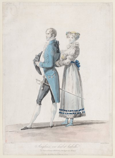 Anglais en Habit Habille, from Collections de Costumes dessinés by Philibert Louis Debucourt