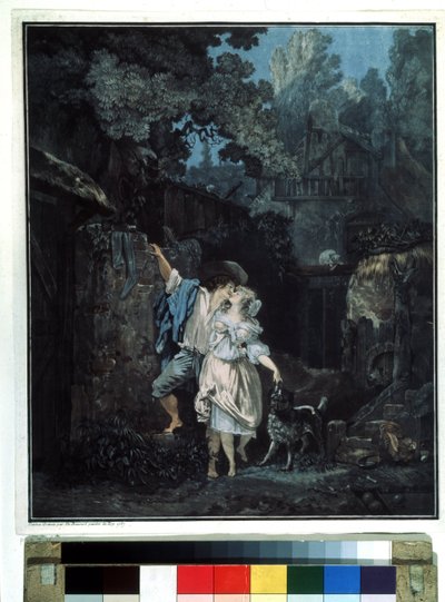 Farewell Morning by Philibert Louis Debucourt