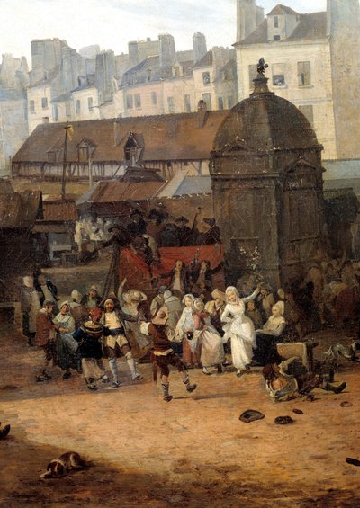 Rejoicings Given by the City of Paris aux Halles on 21/01/1782 on the Occasion of the Birth of the Dauphin Louis Joseph of France by Philibert Louis Debucourt