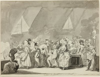 The Dressing Room of the Extras of the Comedie Francaise by Philibert Louis Debucourt
