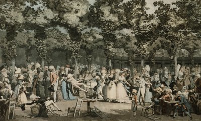 The Public Promenade by Philibert Louis Debucourt