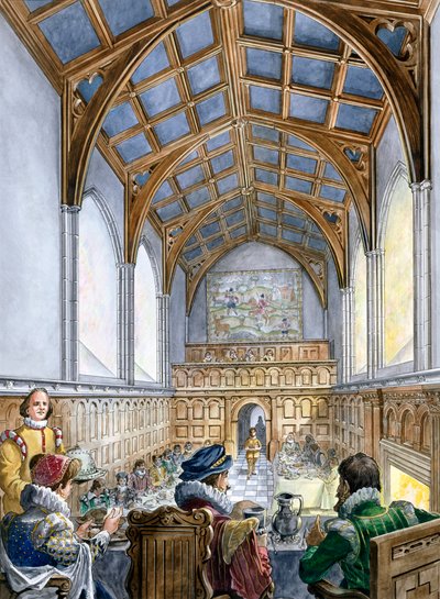 Great Hall, Old Wardour Castle by Philip Corke