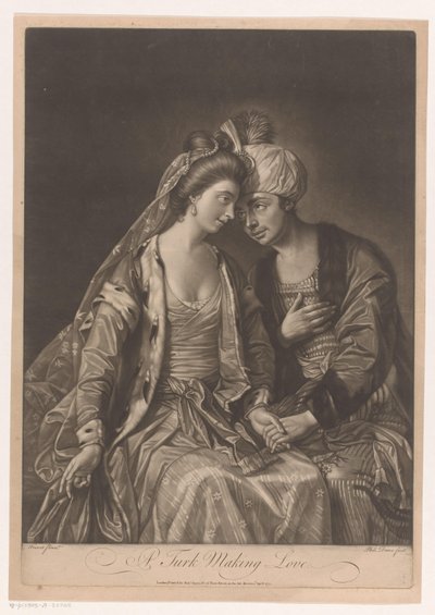 A Man Courting a Woman (A Turk Making Love) by Philip Dawe