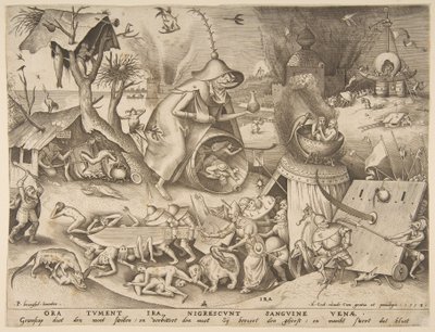Anger, from the series The Seven Deadly Sins, 1558 by Philip Galle