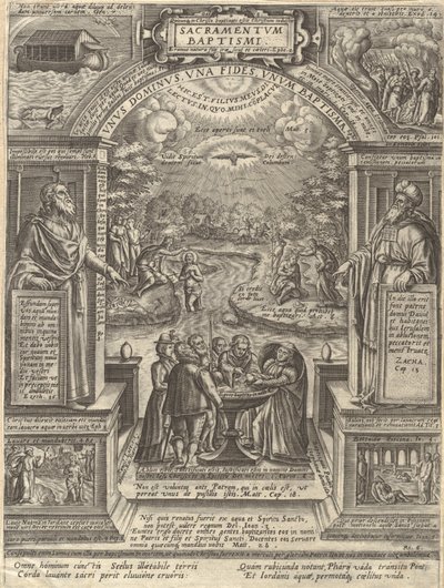 Baptism, from the series The Seven Sacraments, 1576 by Philip Galle