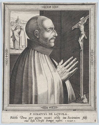 St. Ignatius of Loyola, from the series Male Founders of Religious Orders by Philip Galle