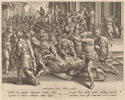 The Arrest of Saint Paul by Philip Galle after Jan van der Straet