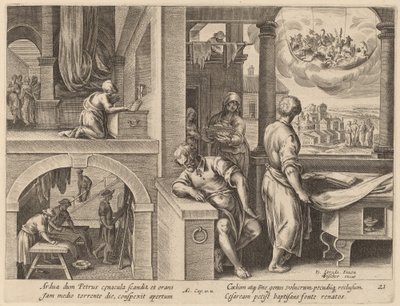 The Vision of Saint Peter by Philip Galle after Jan van der Straet