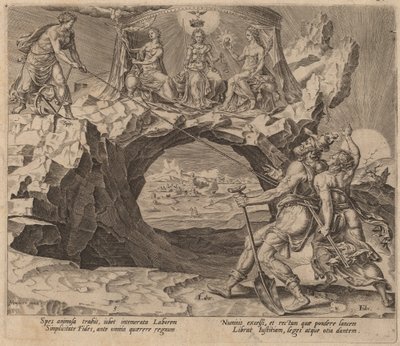 The Diligent Worker Aspiring to the Righteousness of the Lord by Philip Galle after Maerten van Heemskerck