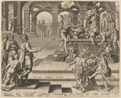 The Slaughter of the Priests of Samaria by Philip Galle, after Maerten van Heemskerck