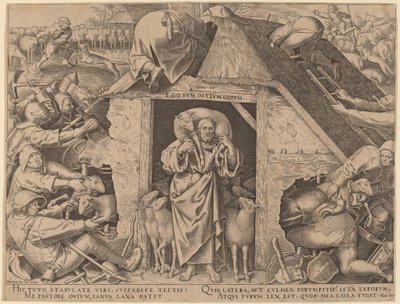 The Parable of the Good Shepherd by Philip Galle after Pieter Bruegel the Elder