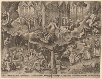The Parable of the Wise and Foolish Virgins by Philip Galle after Pieter Bruegel the Elder