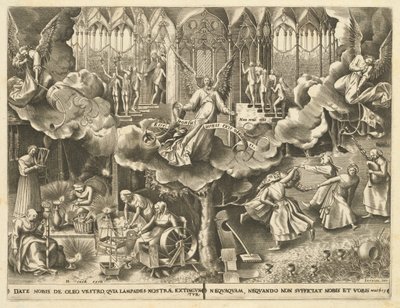 The Parable of the Wise and Foolish Virgins by Philip Galle, after Pieter Bruegel the Elder