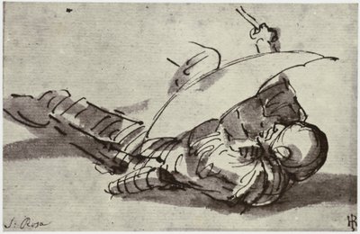 Salvator Rosa, The Wounded Soldier by Philip Henry Delamotte