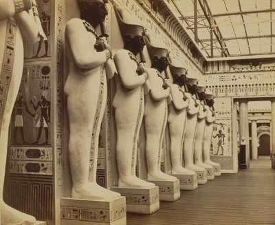 The Egypt Court and the Facade of the Hall of the Colossi, Crystal Palace, Sydenham by Philip Henry Delamotte