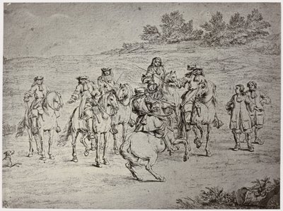 Van der Meulin [?], Louis XIV and the Artist by Philip Henry Delamotte