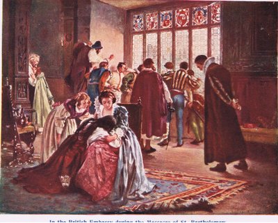 The British Embassy on the day of the St Bartholomews Massacre by Philip Hermogenes Calderon