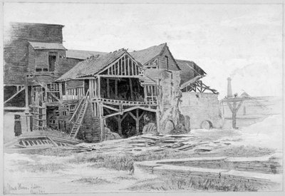View of the Old Lime Works, Nine Elms, Battersea, London by Philip Howard