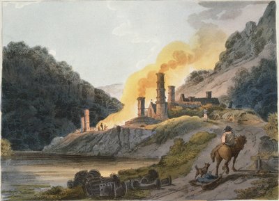Iron Works, Colebrook Dale, 1805 by Philip James Loutherbourg the Younger