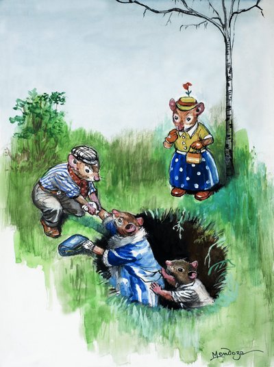 Town Mouse and Country Mouse by Philip Mendoza