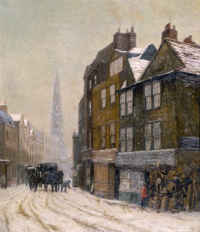 Drury Court with the Church of St Mary-le-Strand by Philip Norman