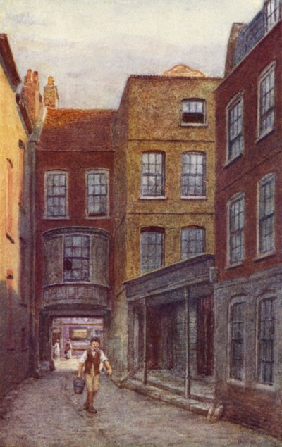 Gateway and Entrance of White Horse Inn, Fetter Lane, 1898 by Philip Norman