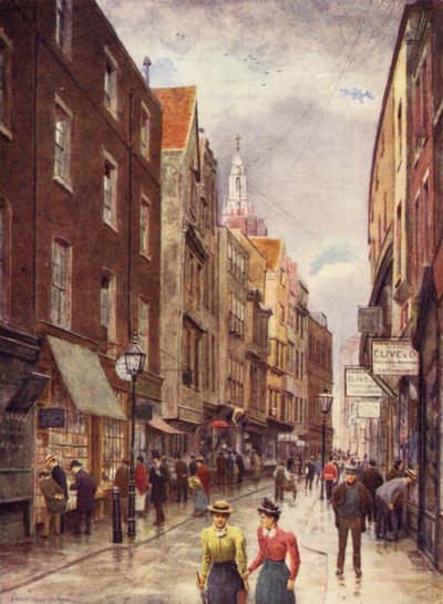 Holywell Street, Strand, looking West by Philip Norman