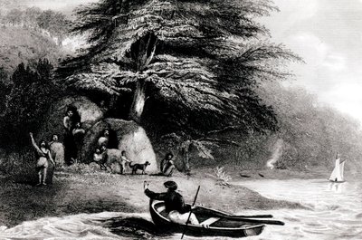 Fuegian Wigwams at Hope Harbour in the Magdalen Channel, engraved by S. Bull by Philip Parker King