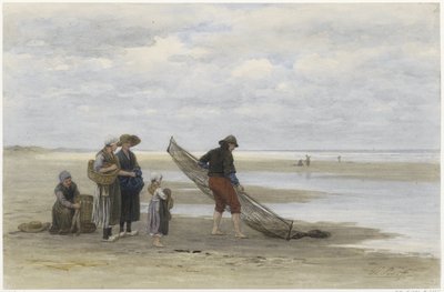 Shrimp Fisherman on the Beach by Philip Sadée