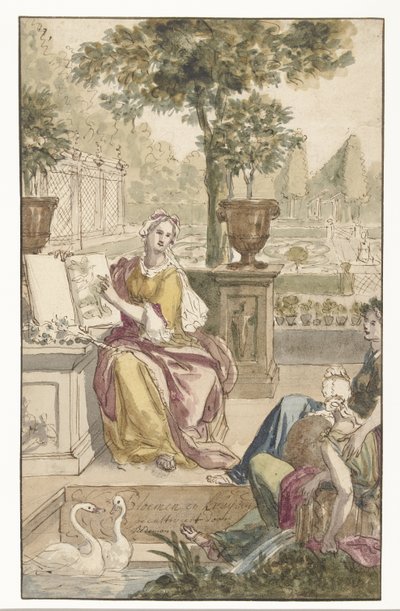 Title Page Design for Agnes Block’s Florilegia by Philip Tidemann