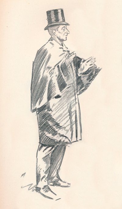 Lead Pencil Sketch by Phil May by Philip William May